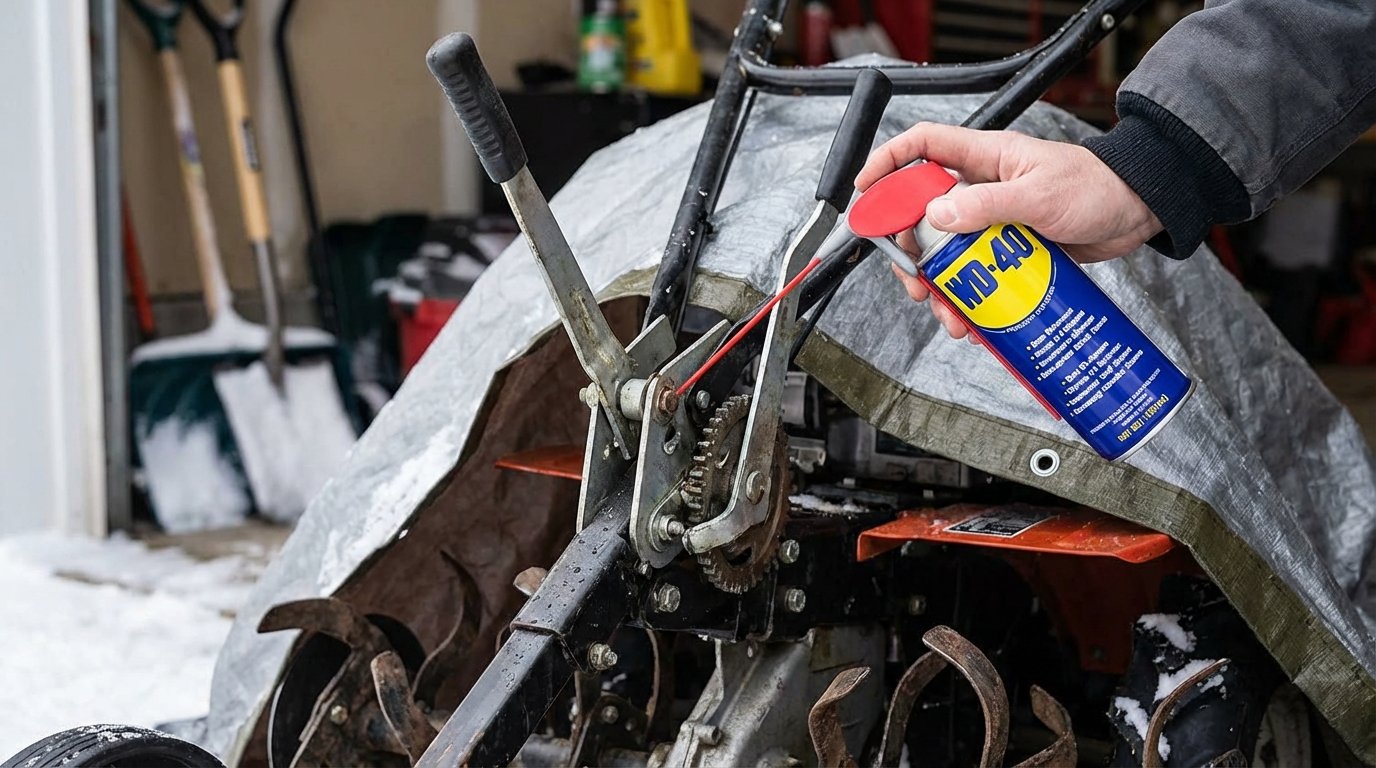 WD-40 і культиватор взимку простий догляд для довгої служби