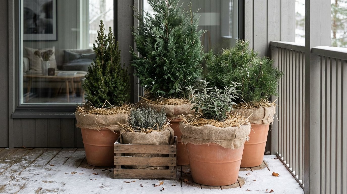 Зимівля контейнерних рослин в горщиках без втрат