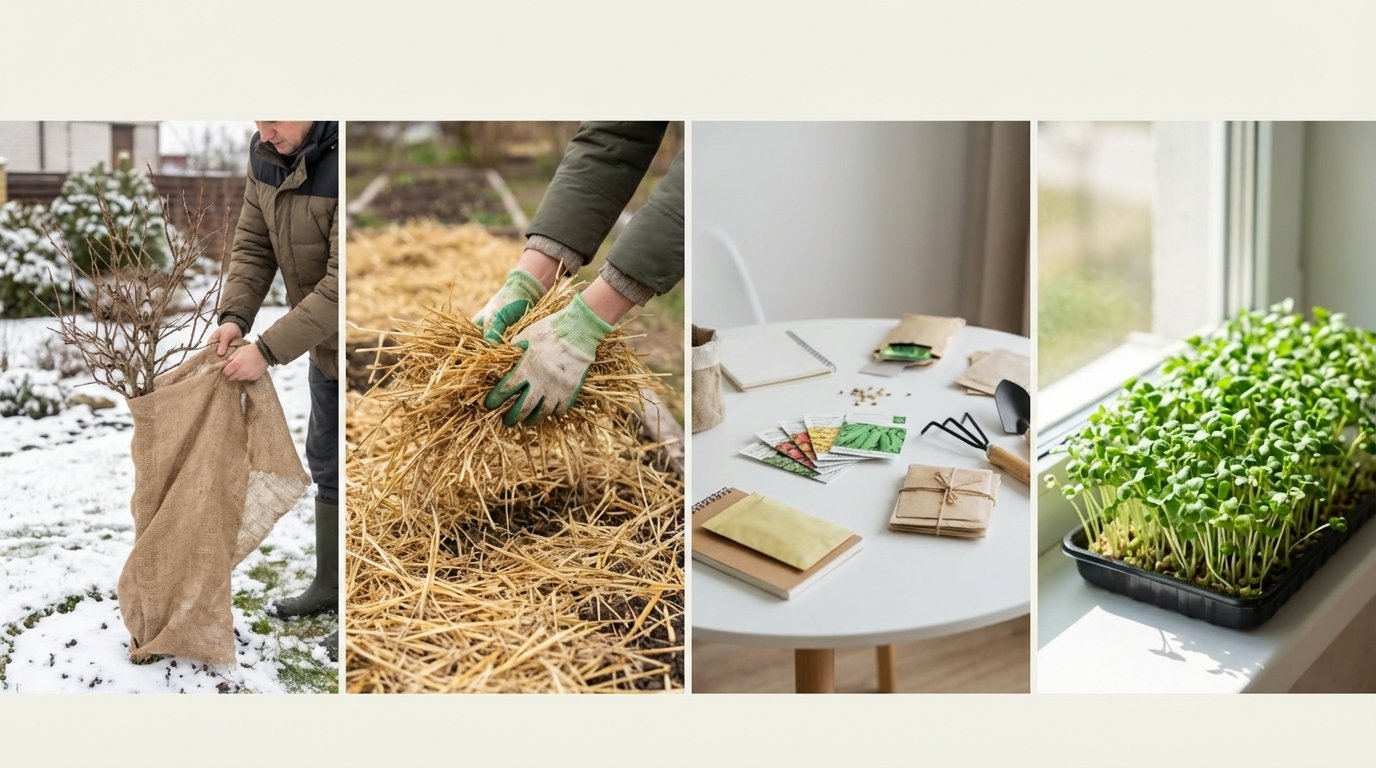 Сад і город у грудні: практичний план робіт та догляду