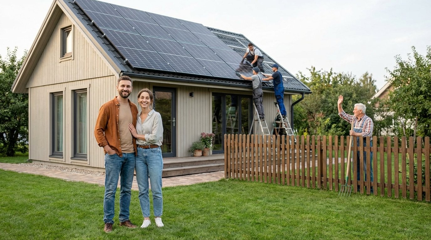 Сонячні батареї на дачі Дозвіл сусідів та мирний монтаж
