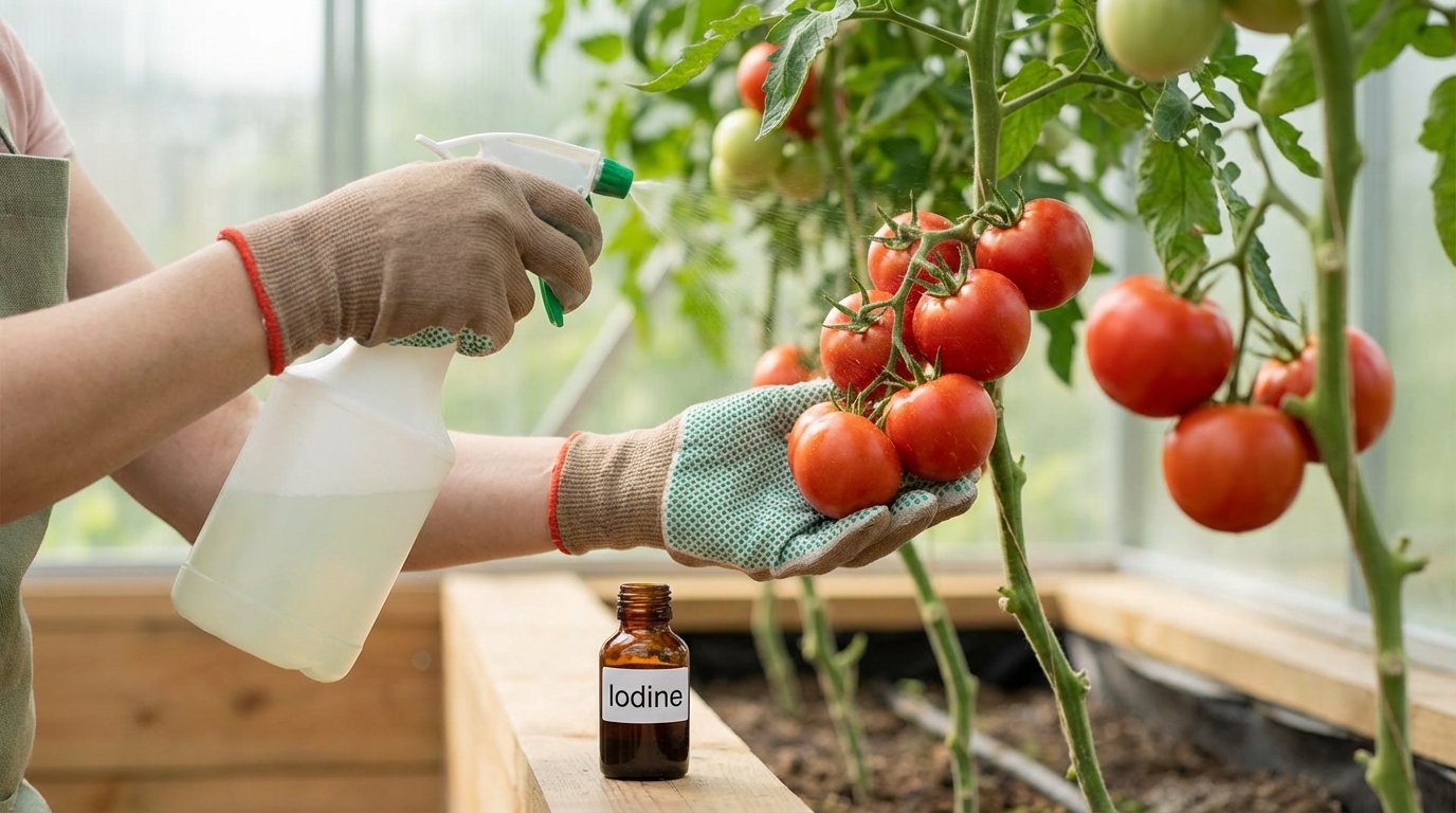 Йод для томатів у теплиці — безпечне застосування та ризики