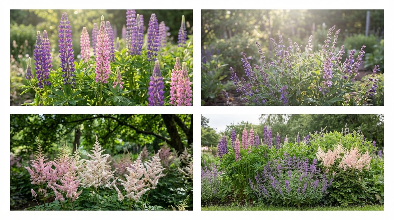 Люпин, шавлія, астильба Багаторічні квіти для лінивого саду