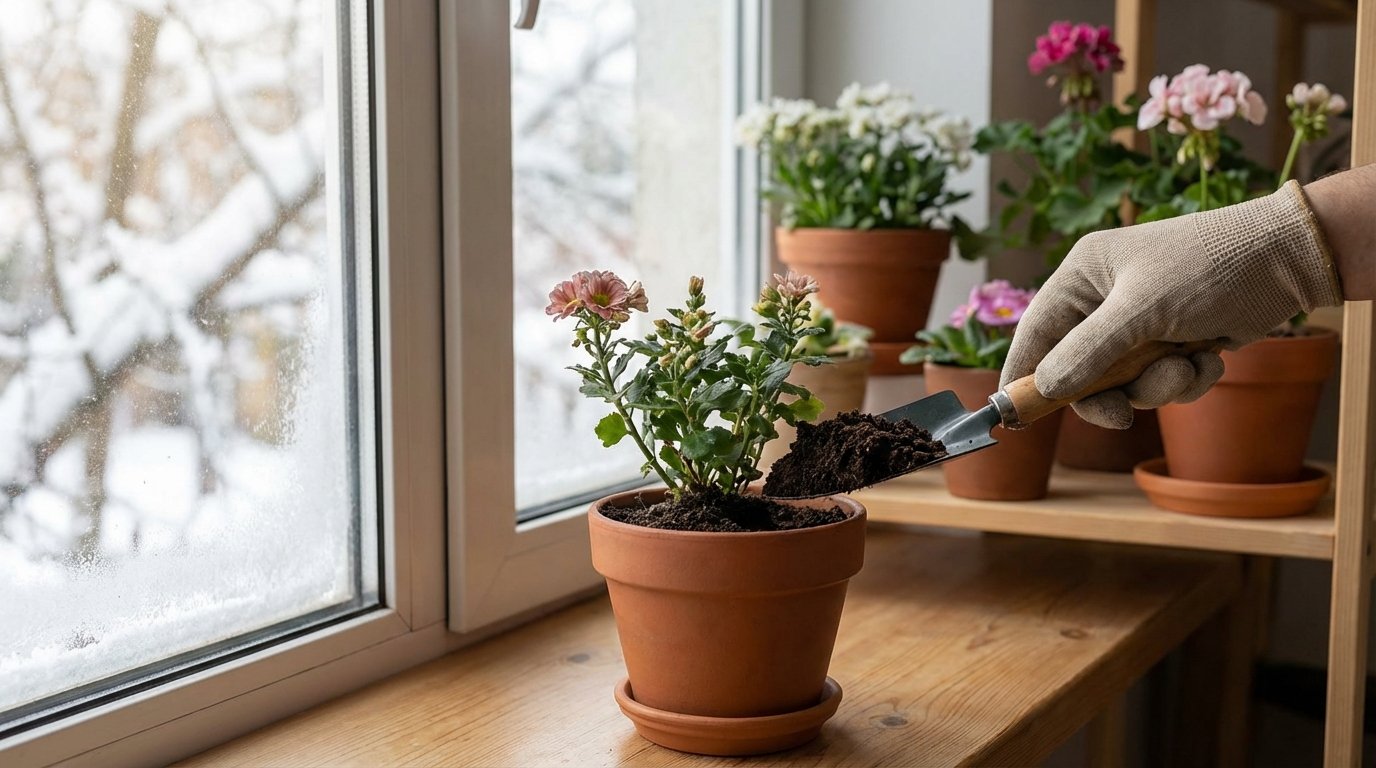 Вермикомпост для квітів взимку: безпечний догляд без ризиків