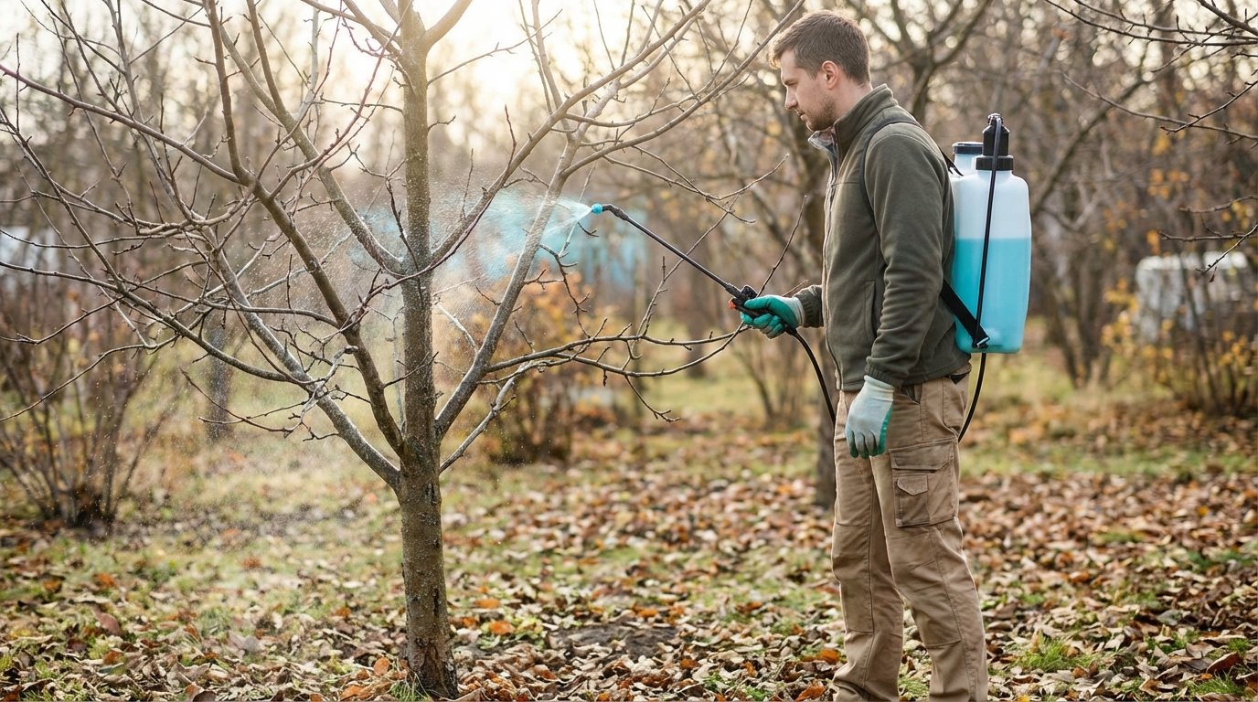 Як обробити сад мідним купоросом перед морозами
