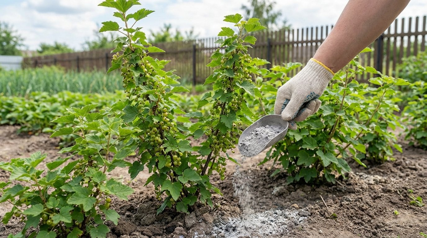 Як правильно вносити деревну золу під смородину