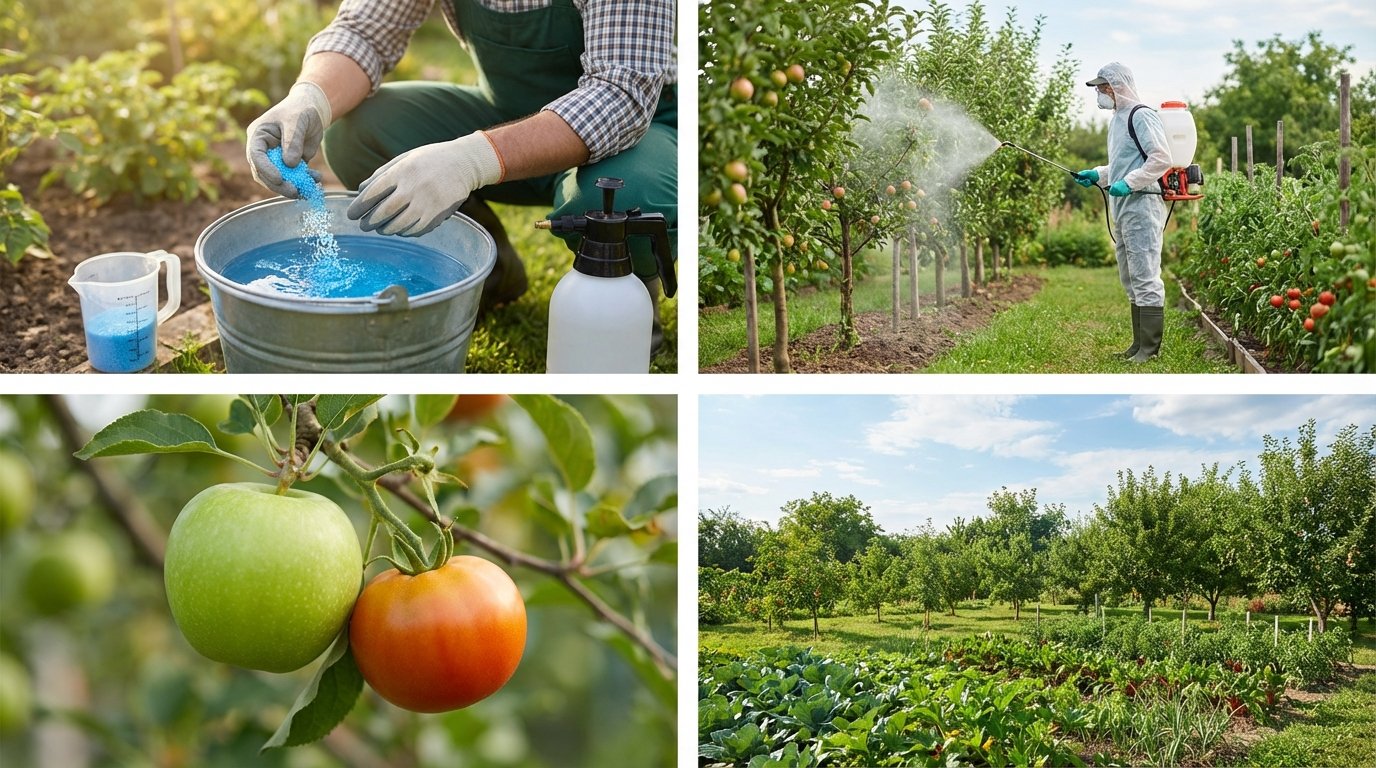 Мідний купорос у саду обробка від грибкових хвороб