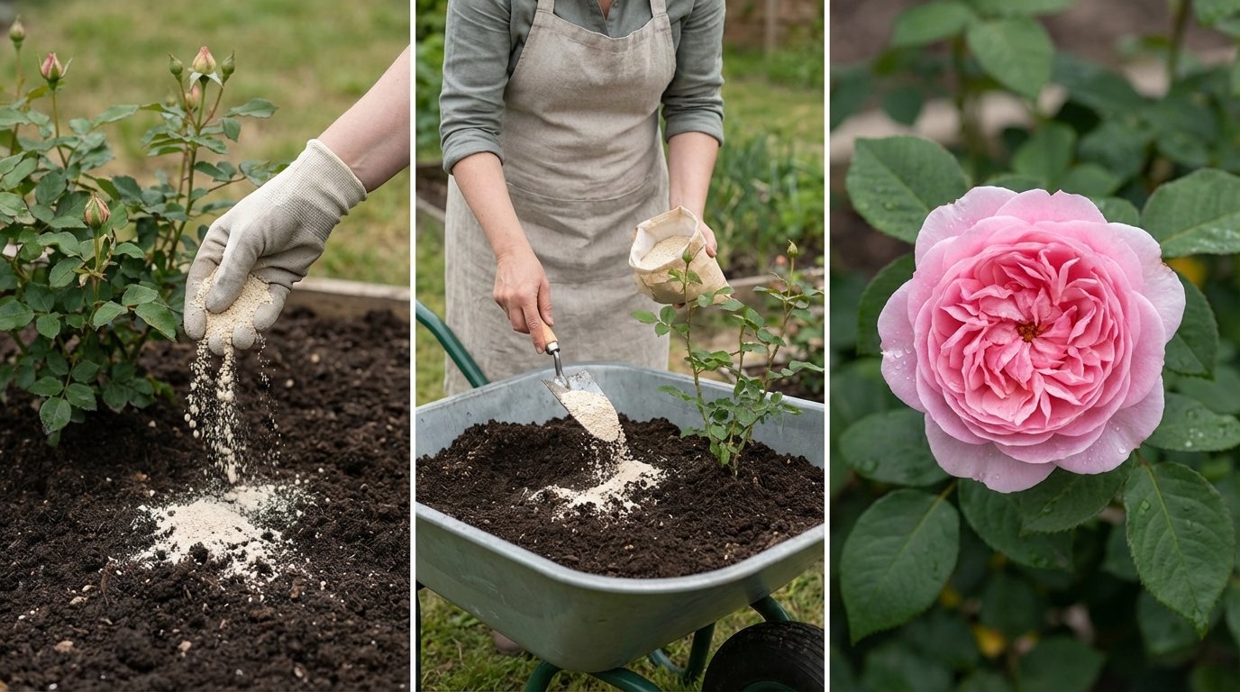 Кісткова мука для троянд секрети пишного цвітіння