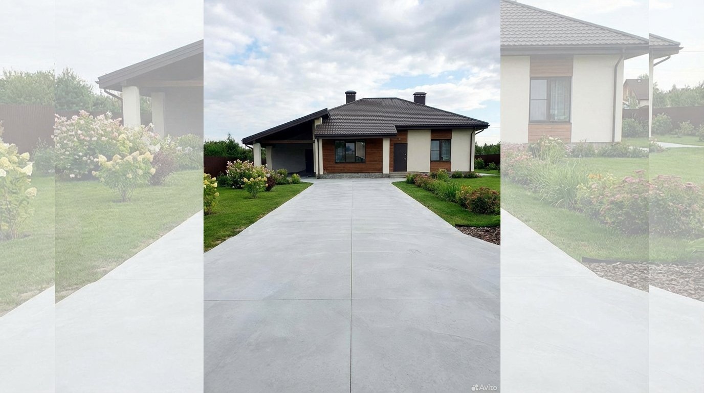 Як зробити надійний під'їзд з бетонних плит на дачі