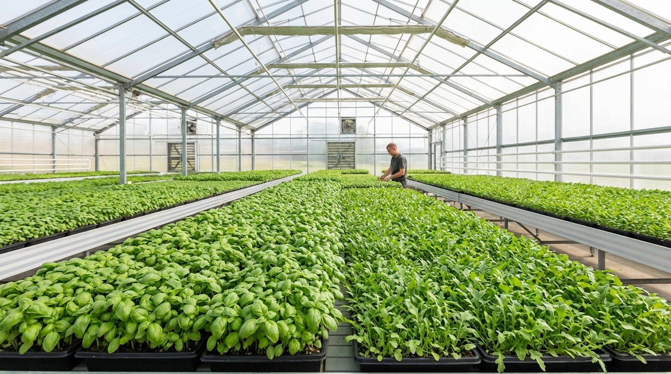 Створіть прибутковий бізнес на мікрозелені в теплиці