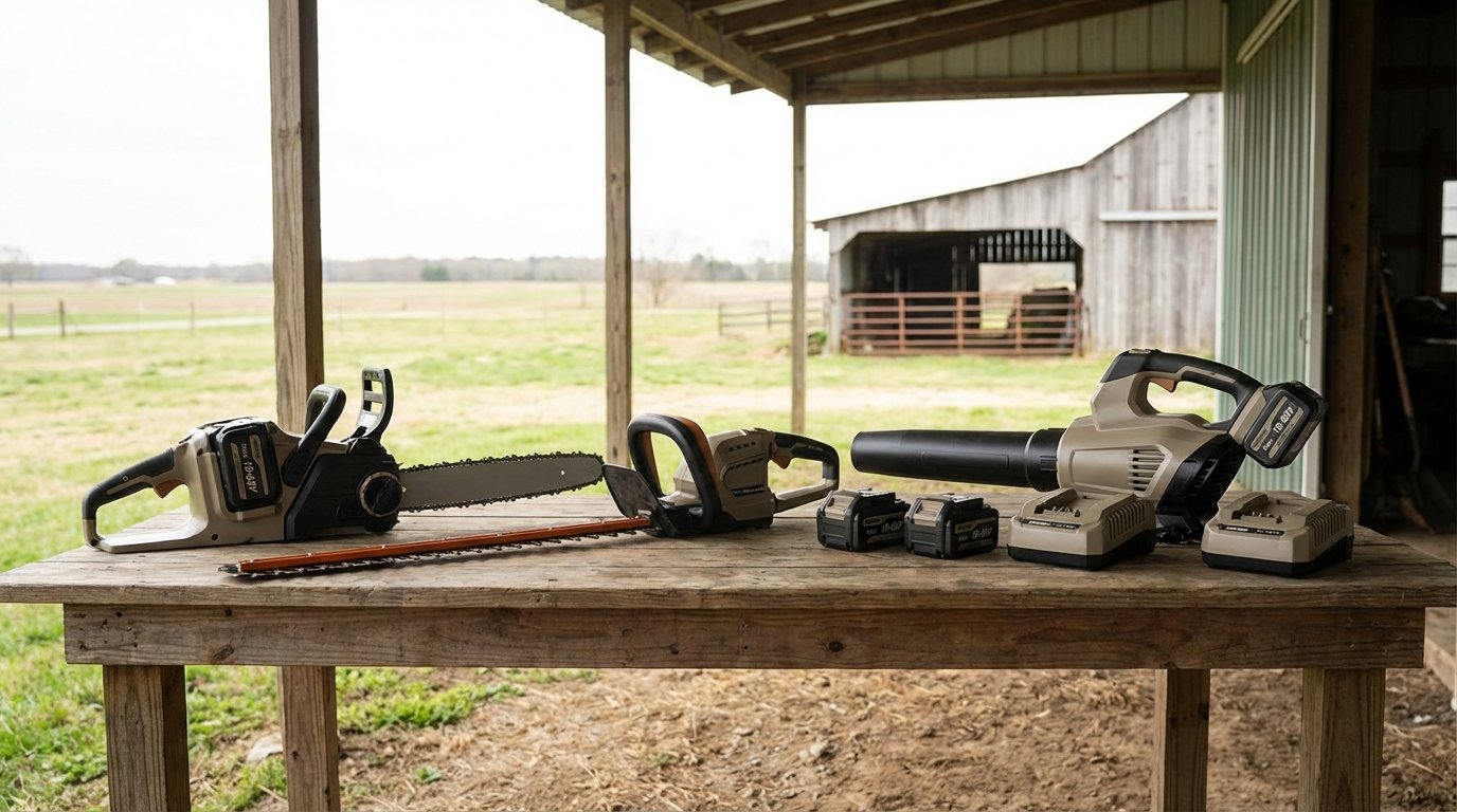 Акумуляторні платформи 18-60V для ферми: вибір та економія