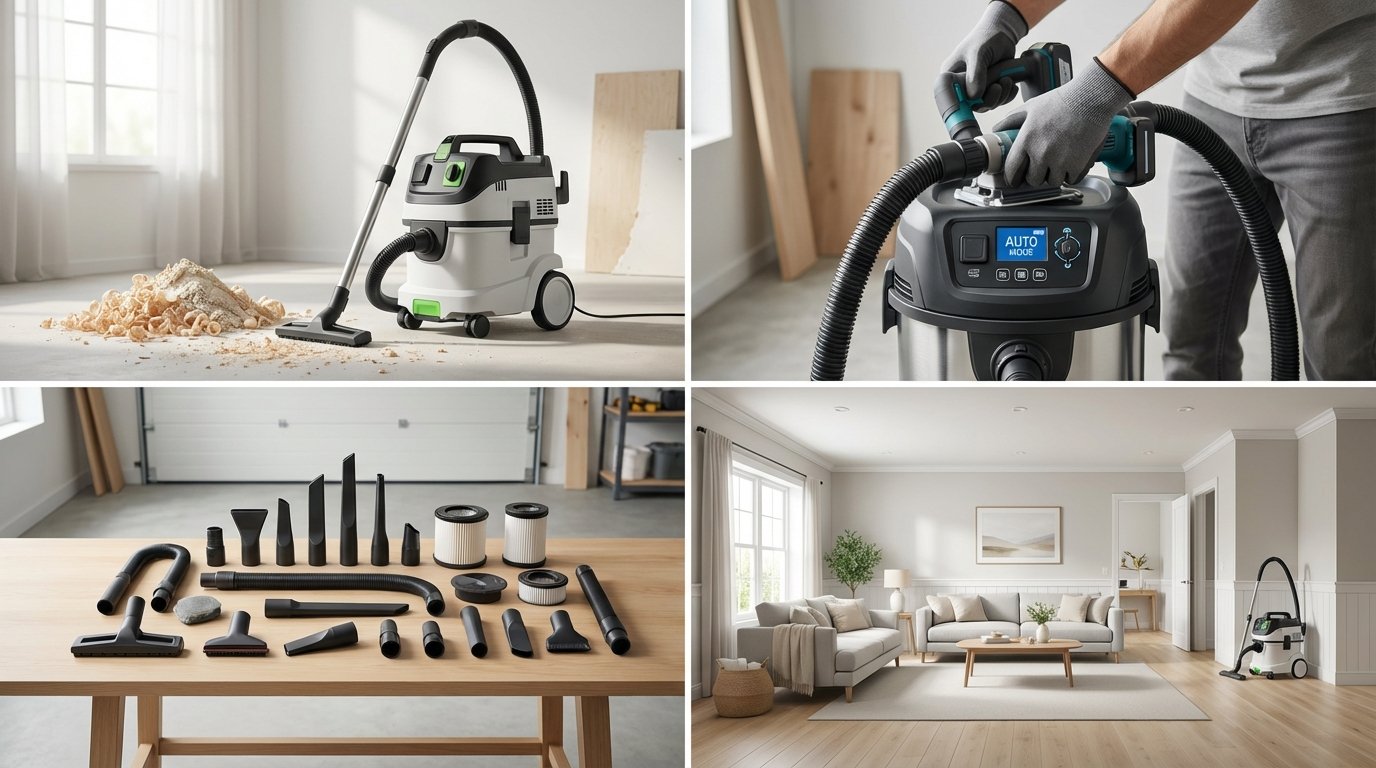 Будівельні пилососи 2025: вибір та застосування в господарстві