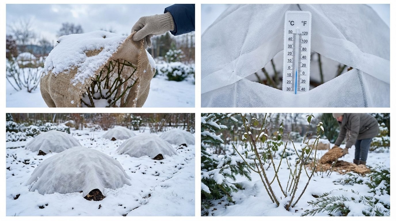 Грудневий догляд за трояндами взимку без втрат