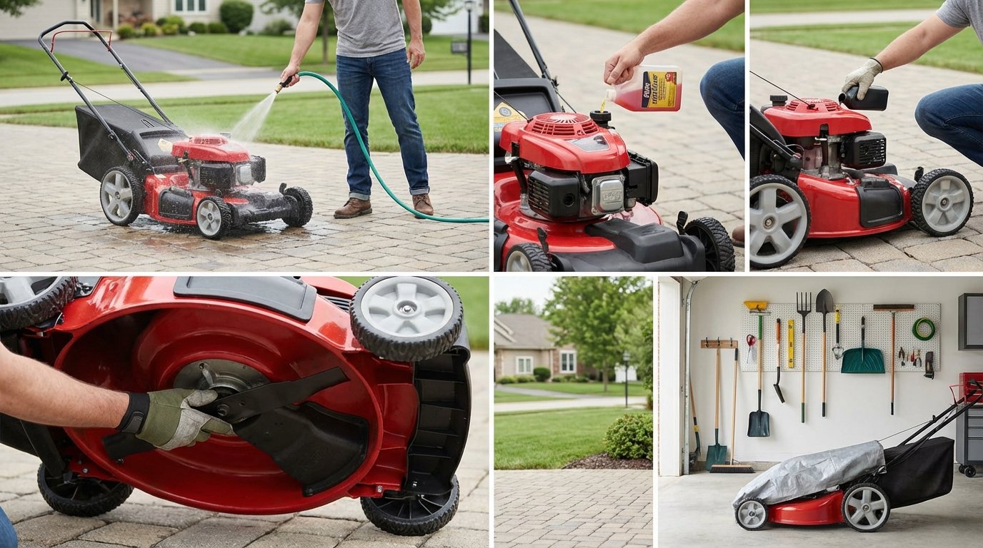 Консервація газонокосарки на зиму для легкого старту