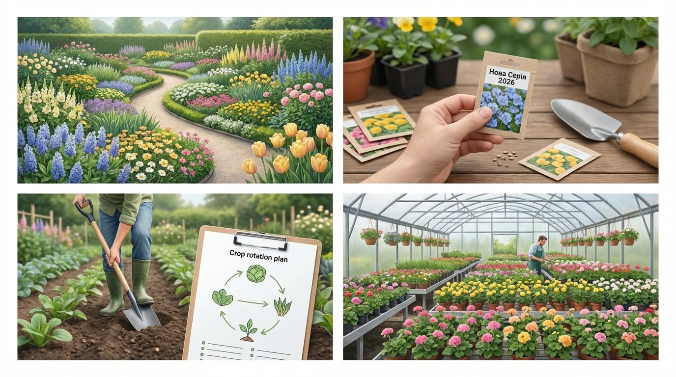 Квітник 2026 планування клумб без міфів