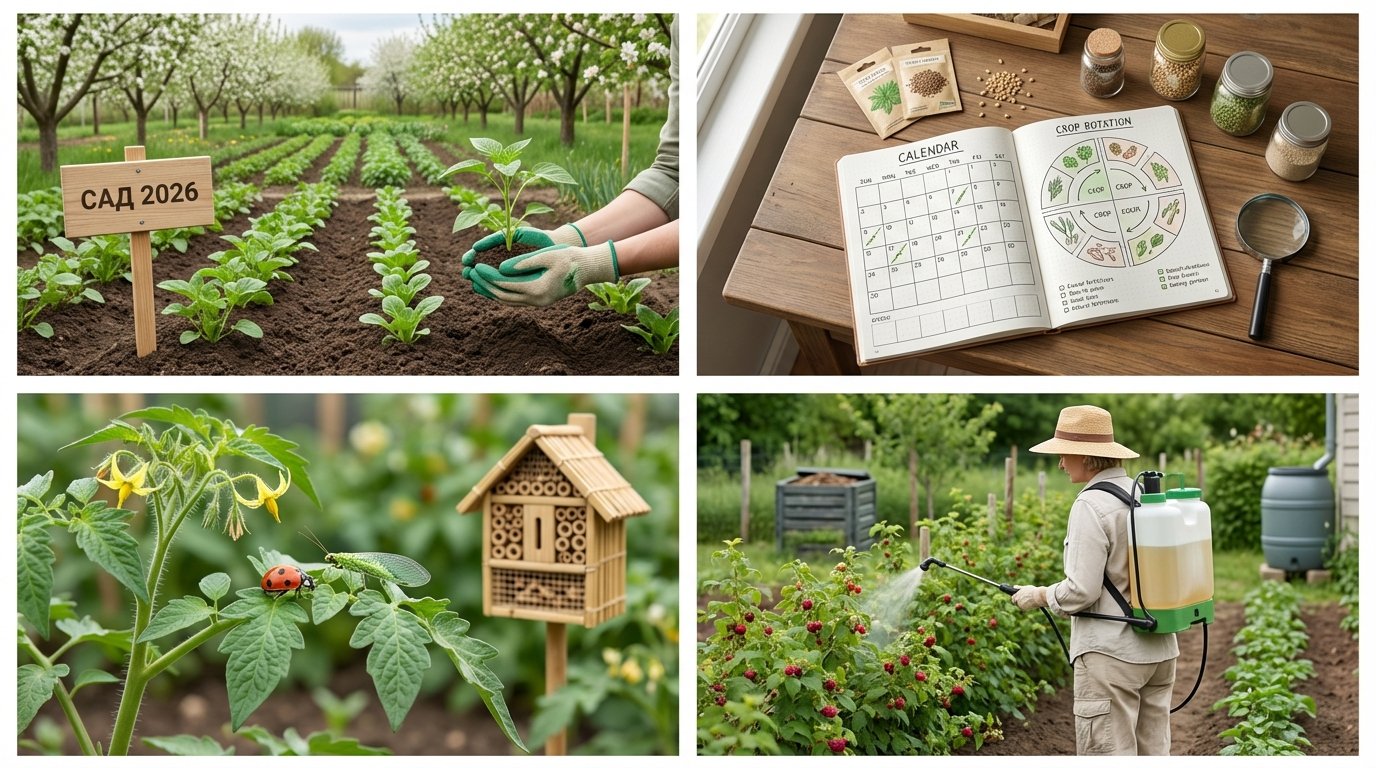 План захисту саду 2026 профілактика хвороб і шкідників